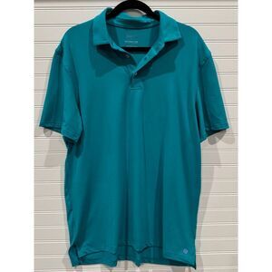 Lilly Pulitzer x Southern Tide Turquoise Performance Polo‎ Golf Shirt Size L